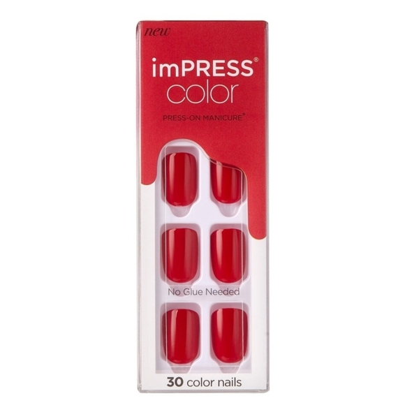 imPRESS Other - NWT imPRESS Press-On Nails Short Color Golden Harvest 49 Red